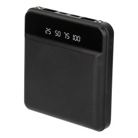 10000mAh Portable Power Bank (Color: Black)