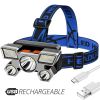 5 LED USB Rechargeable Headlamp;