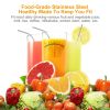 10Pcs 8.5in reusable Steel Drinking Straws