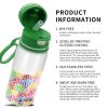 Golf Pattern Straw Lid Water Bottle