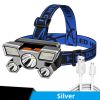 5 LED USB Rechargeable Headlamp;