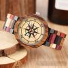 Full Color Wood Compass