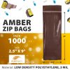 Amber Zip Bags for Packaging