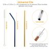 10Pcs 8.5in reusable Steel Drinking Straws