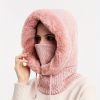 Winter Fleece Hood, Outdoor Riding 2 In 1 Neck Warmer & Hood, Cold-proof Ski Hood,